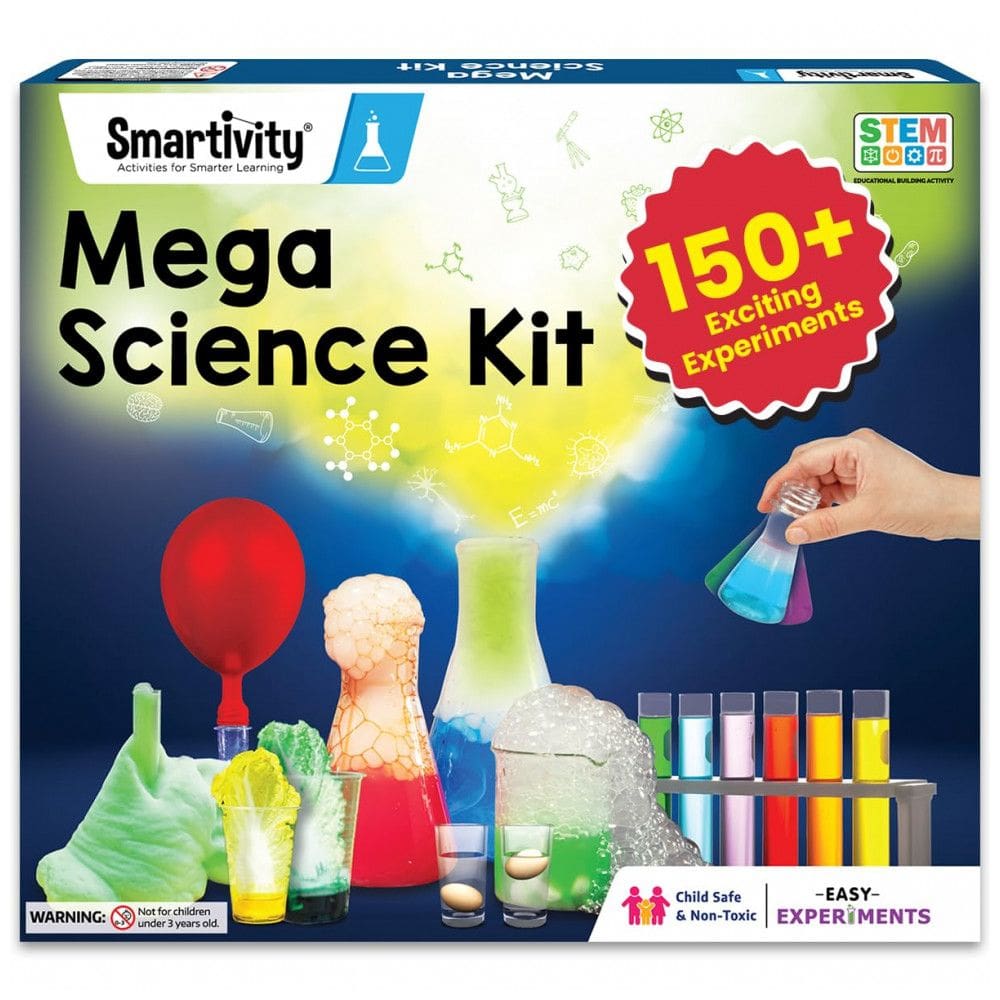 Kit de Experimentos Científicos de Química para Crianças de 6 a 14 anos Mega Science Kit 105 da Smartivity