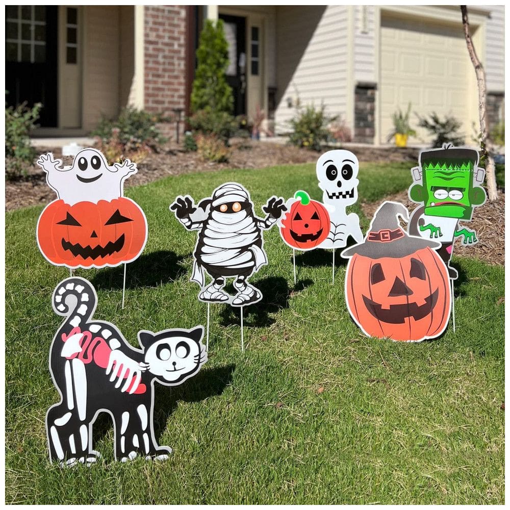 Kit Decoração de Halloween para Quintal com 6 Unidades