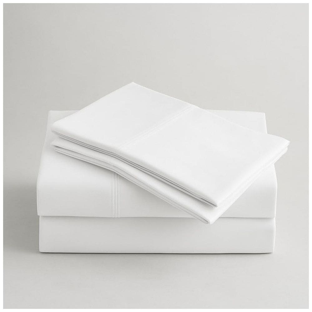 Conjunto de Lençóis em Cetim de 600 Fios com Elástico, Tamanho King, Material 100% Algodão Pima Peruano com Fibra Extralonga Premium