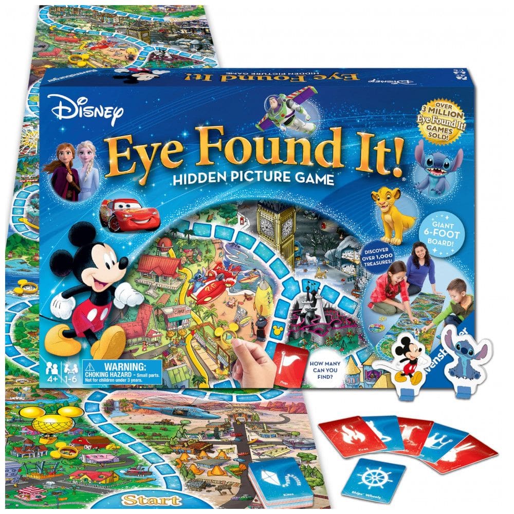 Jogo de Tabuleiro Ravensburger Disney Eye Found It - Divertido Aprendizado com os Favoritos da Disney para Idades a partir de 4 Anos