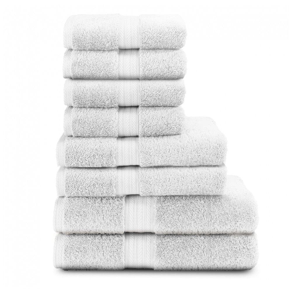 Jogo de Toalhas Ultramacias, Absorventes e Ecológicas com 8 Peças e Material de Algodão, Linen Republic