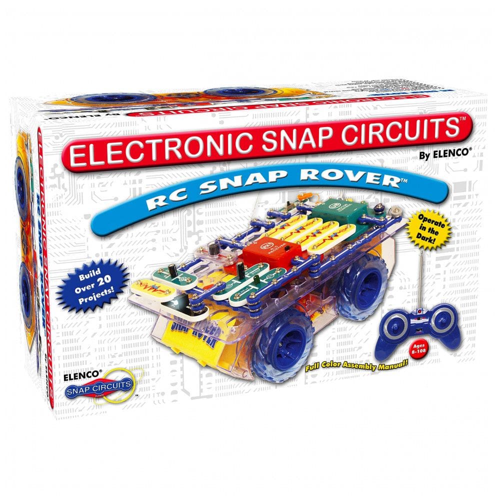Snap Circuits R/C Snap Rover – Kit Educacional de Eletrônica com Controle Remoto para Crianças a Partir de 8 Anos