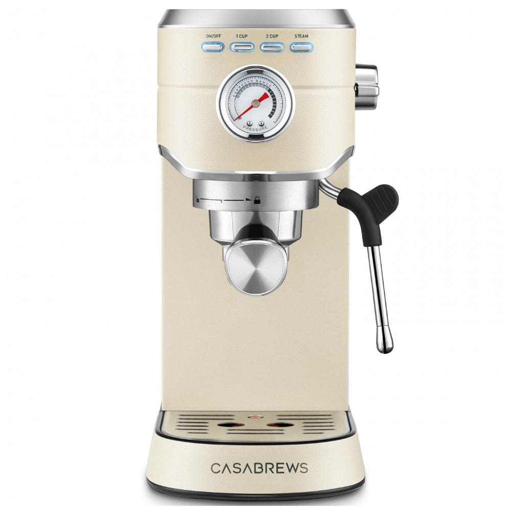 Máquina de Café Expresso CASABREWS CM5418 20 Bar, Com Batedor de Leite e Design em Aço Inox - Faz Latte, Cappuccino e Mais!