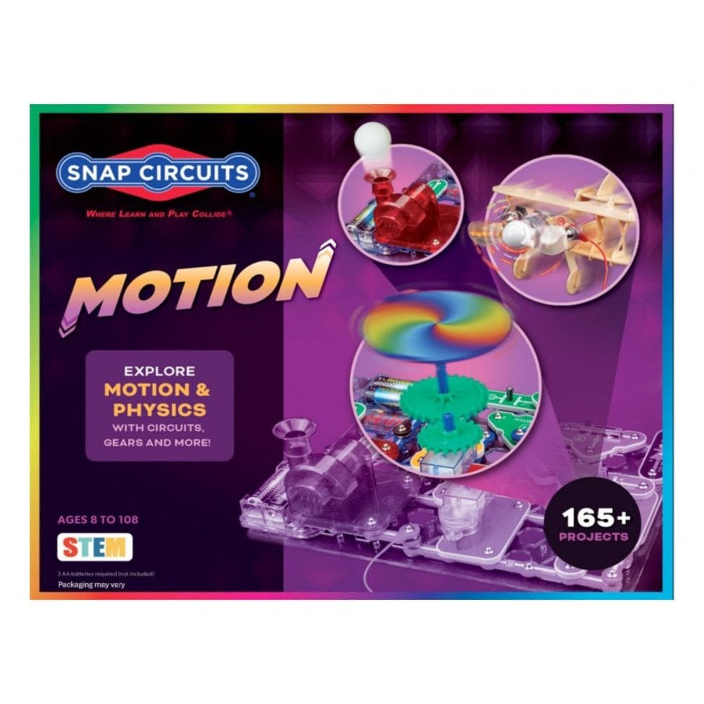 Snap Circuits Motion – Kit Educacional de Eletrônica com Mais de 165 Projetos para Crianças a Partir de 8 Anos