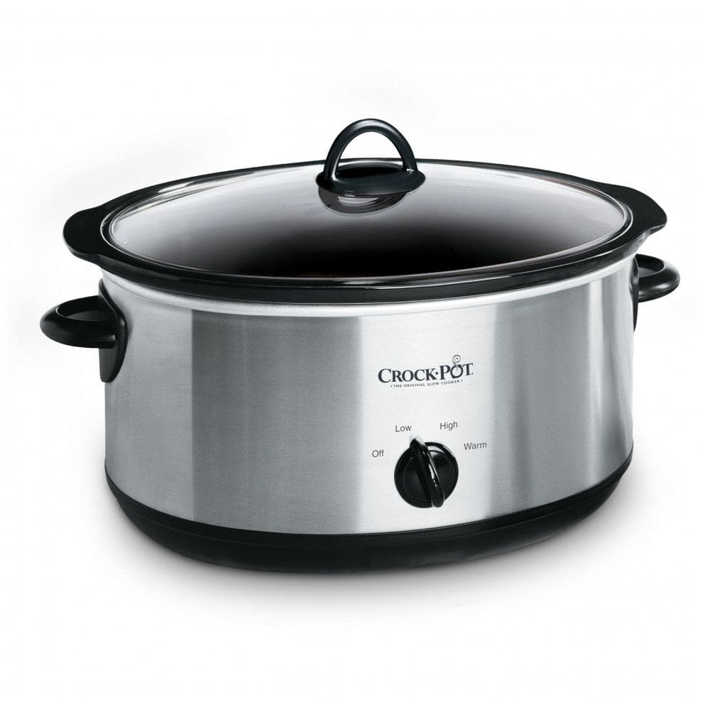 Panela 6,62 litros Oval Manual Slow Cooker, Aço Inoxidável SCV700SBR, Panela Versátil para Famílias Grandes ou Entretenimento 7 Litros