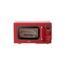 Micro-ondas Compacto COMFEE Retro 25,48 litros com 9 Programas Pré-definidos, Cozimento Multifásico, Função Silenciosa - Vermelho 900W - 110V