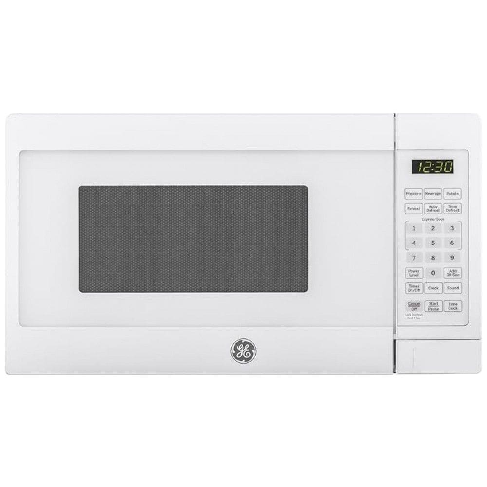Forno Micro-ondas de Bancada GE, Compacto 19,82 litros, Capacidade de 700 watts, 6 Configurações de Cozimento Automático