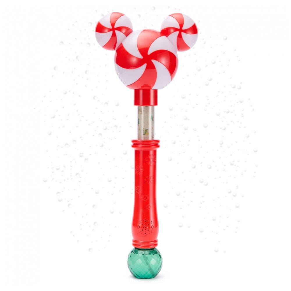 Varinha de Bolhas com Luzes do Mickey Mouse da Disney Store Oficial com Cheiro de Hortelã-pimenta - Diversão Festiva para Crianças e Fãs