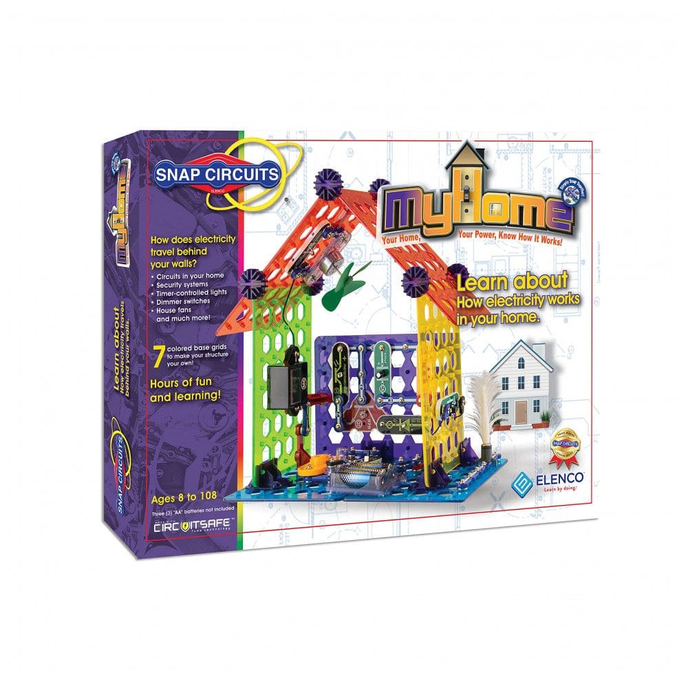 Snap Circuits Elenco My Home – Kit Educacional de Eletrônica para Crianças a Partir de 8 Anos