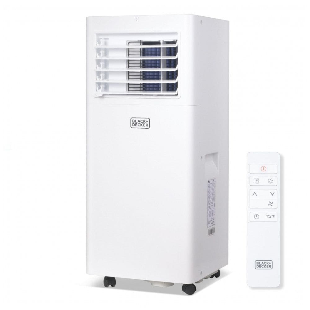 Ar Condicionado Portátil BLACK+DECKER, 8.500 BTUs, 5.100 BTUs SACC para Ambientes de até 32,5m², Controle Remoto Completo e Kit para Janela