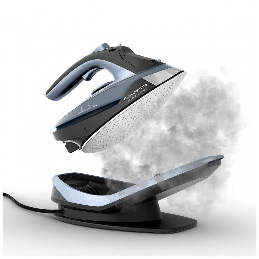 Ferro a Vapor sem Fio Rowenta Freemove, 1600 Watts, Base de Aço Inoxidável, Aquecimento Rápido, Steamer Portátil para Roupas