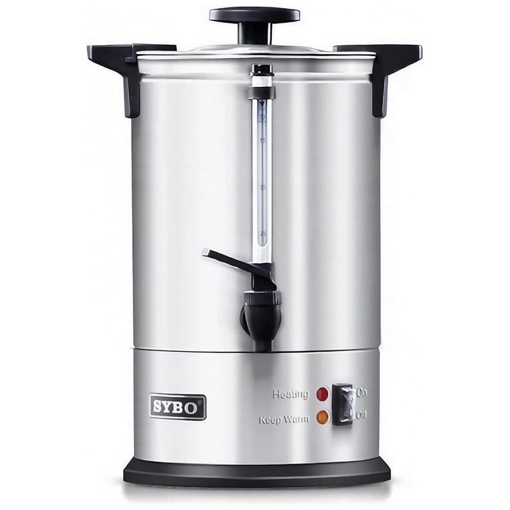 Chaleira Comercial SYBO Urna para Café Aço Inox Capacidade 18 L 120 Xícaras Filtro Reutilizável 110-120V