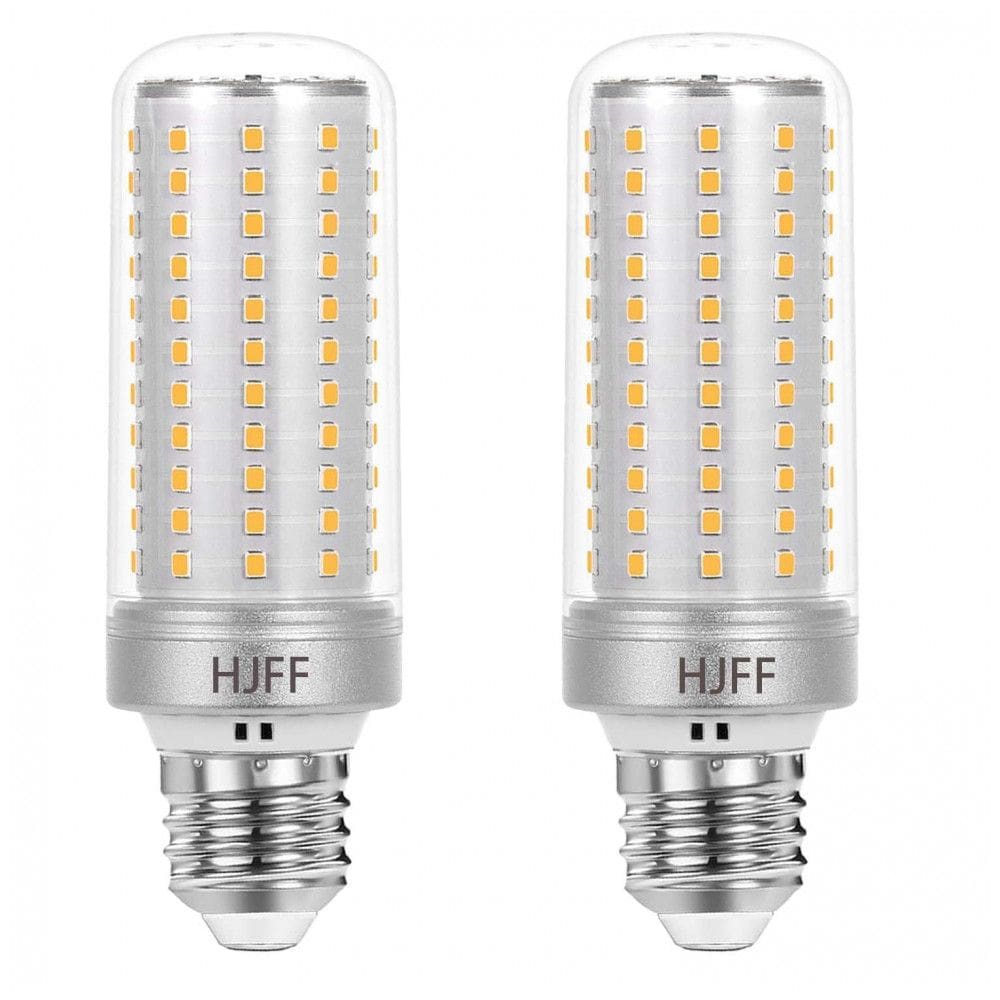 Pacote com 2 Lâmpadas de LED tipo Milho 40W Equivalente a 300W Ultra Brilhante 5000lm 3000K Branco Quente Lâmpada LED Base Média E26E27,HJFF