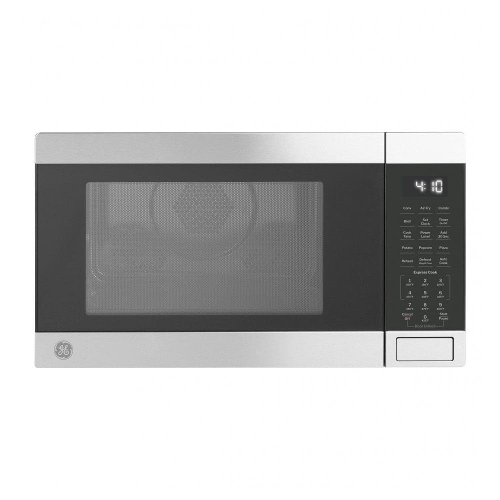 Forno de Micro-ondas GE GCST10A1WSS 4 em 1, 1.050 Watts Air Fryer, Modo de Convecção para Grelhar, Tecnologia ChildLock