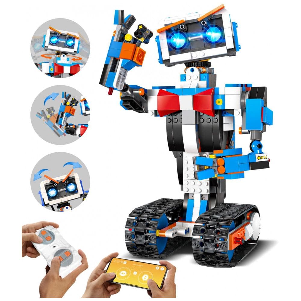 Brinquedo de Construção Aukfa STEM, Kits de Construção para Meninos de 8 a 12 Anos, Blocos de Controle Remoto por Aplicativo, Aprendizado de