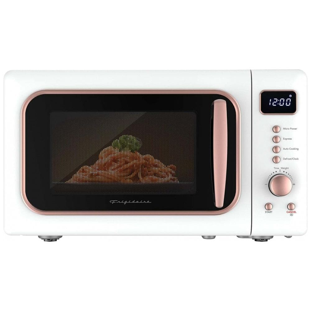 Forno Micro-ondas Retrô Frigidaire Branco e Rose Gold 20 L 900W Bancada 110V