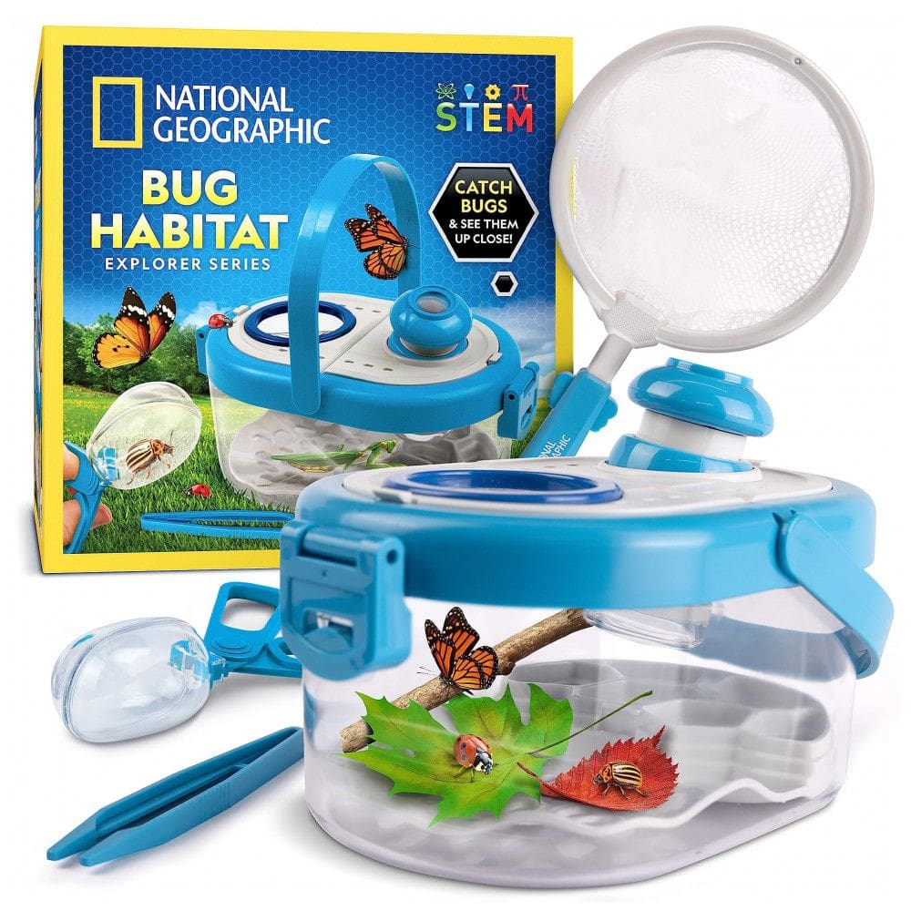 Kit de Exploração de Insetos – Habitats, Rede, Pinças, Aprendizagem STEM, Presente Educativo para Crianças, National Geographic