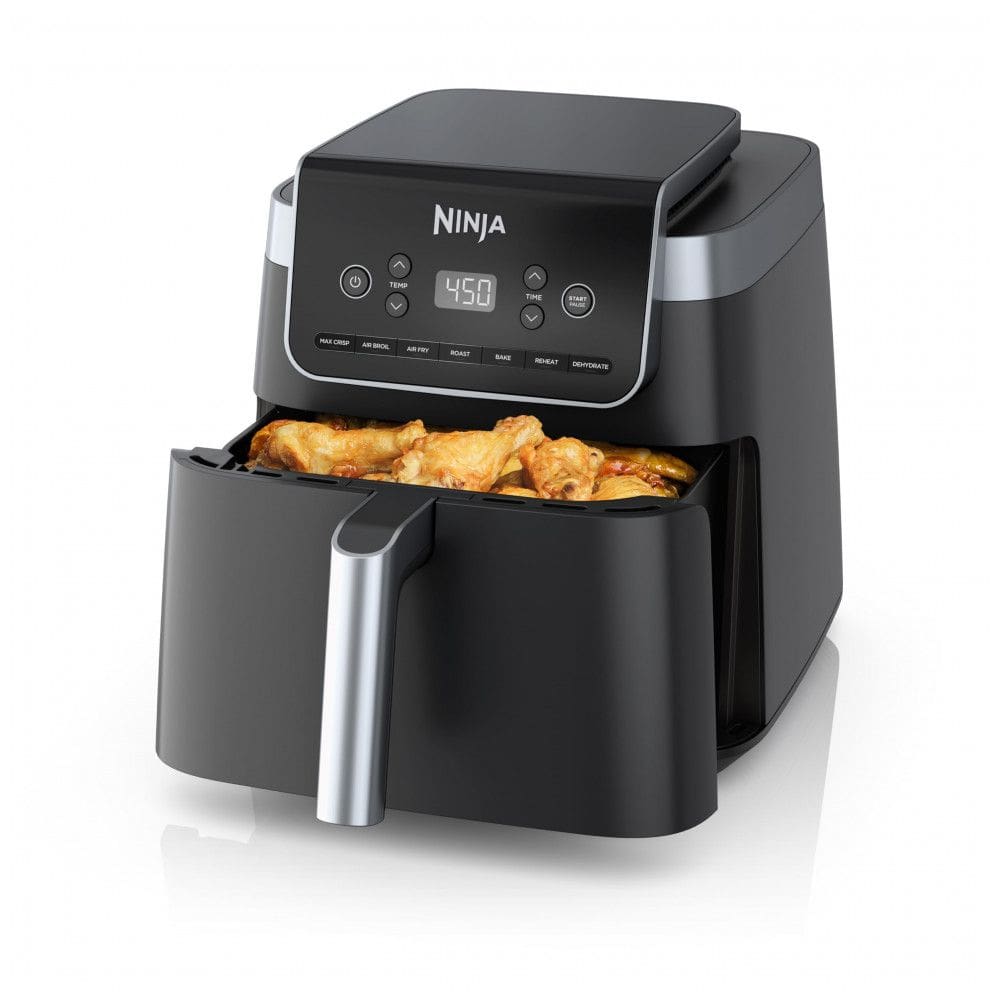 Ninja Air Fryer Pro XL 6.5 Litros: Tecnologia Max Crisp, Cozinhe sem Culpa, 7 Funções, Fácil Limpeza, Economia de Espaço - Cinza
