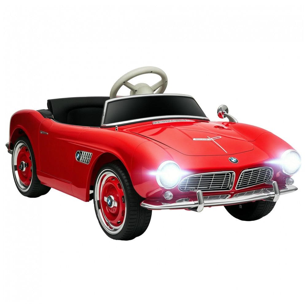 Carro Elétrico Infantil Aosom BMW 507 Licenciado 12V Vermelho com Controle Remoto, Suspensão, Luzes LED, MP3 e Transporte Fácil – de 3 a 6