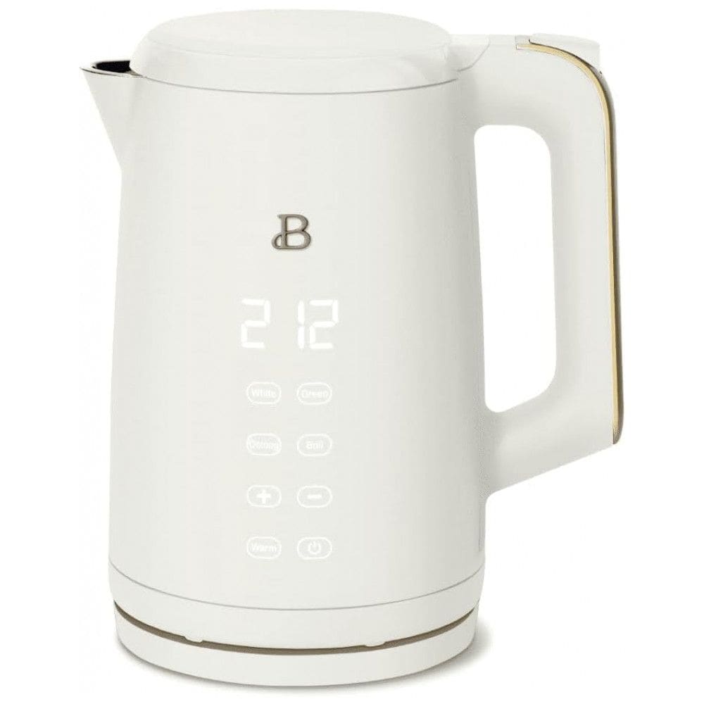 Chaleira elétrica Beautiful 1,7L branca com display touch, 4 programas de temperatura, modo manter aquecido, 1500W, 110V