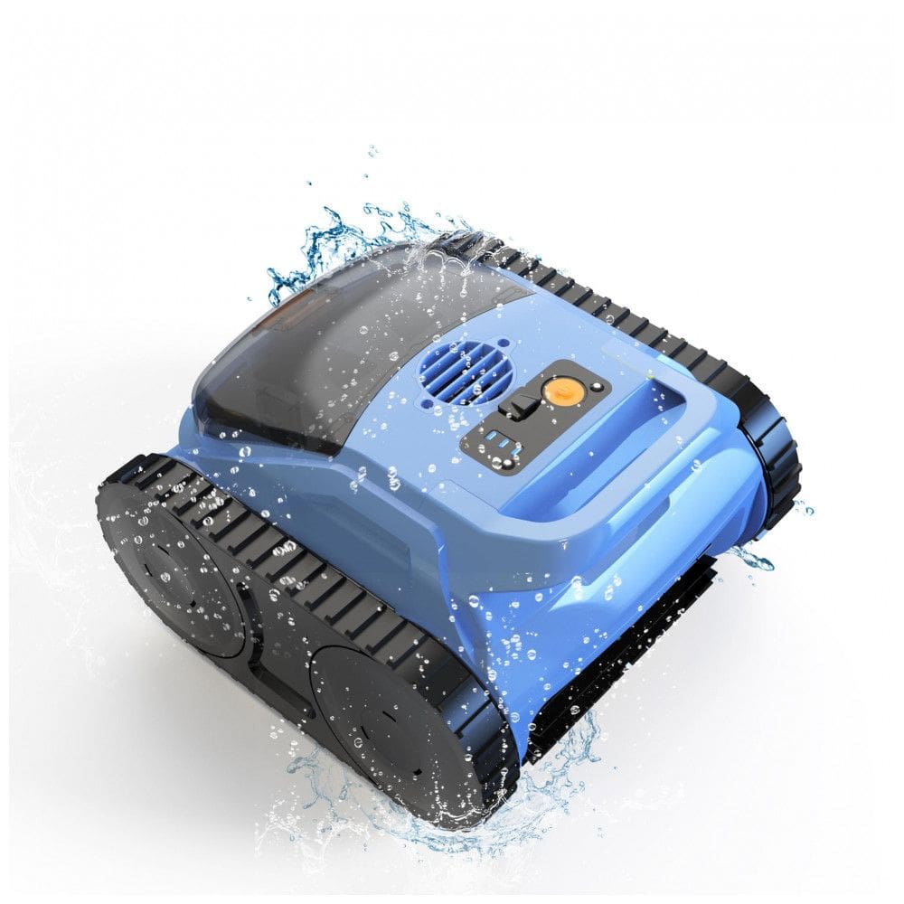 Aspirador Robótico para Piscinas de Piso, Marca Zyerch, Cor Azul Escuro, Limpeza Profunda e Rápida, Modelo Pool Vacuum 2025, Voltagem 110V