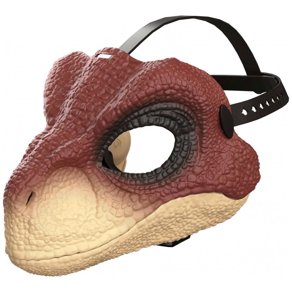 Máscara Mattel Jurassic World Rebirth Velociraptor com Mandíbula Móvel e Detalhes Realistas - Fantasia Infantil