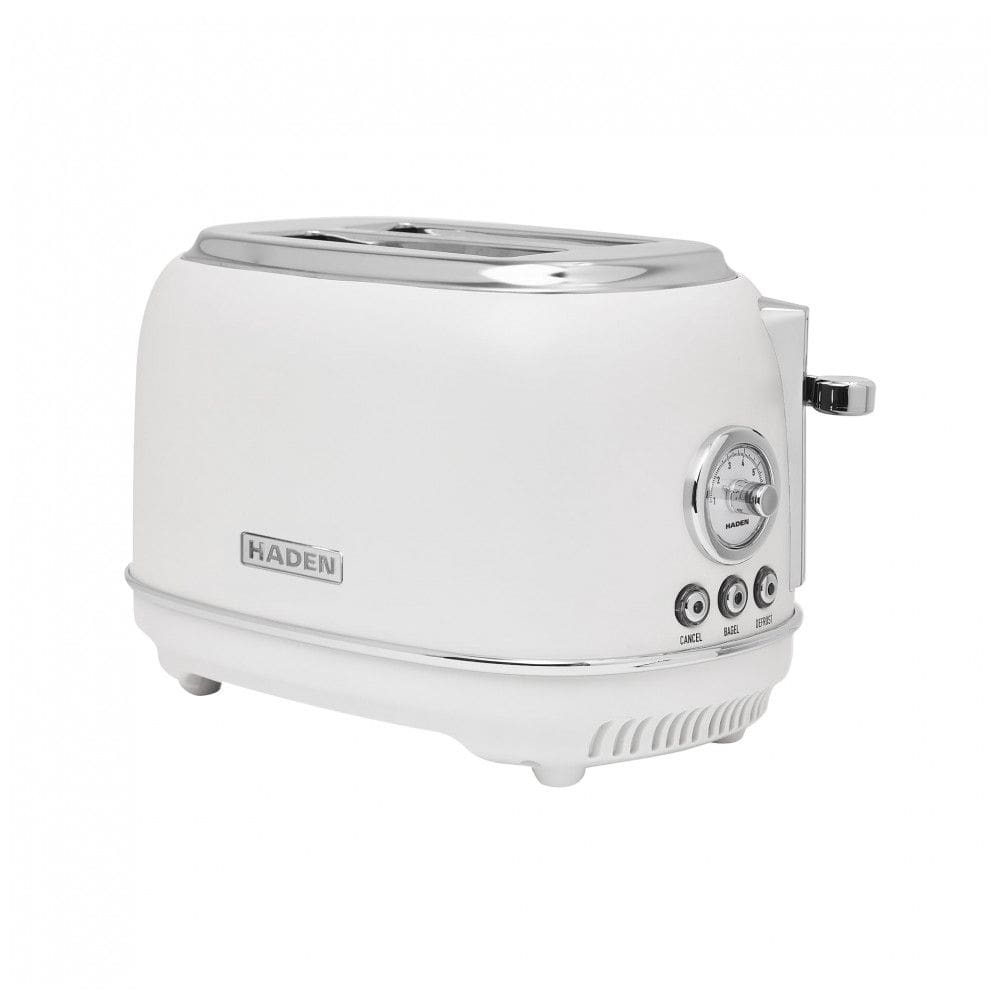 Torradeira HADEN Chelsea inox 2 fatias marfim e cromada com fenda larga e 6 níveis de tostagem 900W 110V