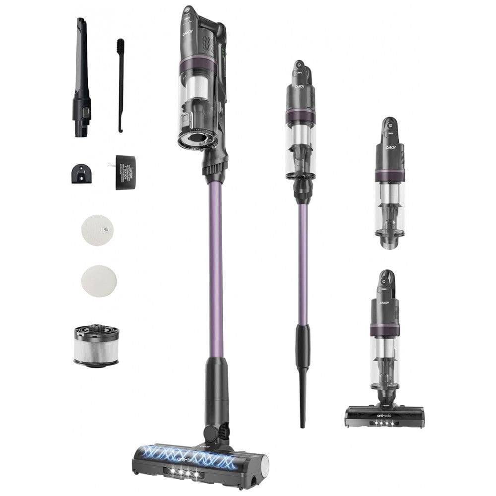 Aspirador Sem Fio Candy Roxo 45 Minutos Auto-Suportado Anti-Emaranhado LED HF1 Plus 0.