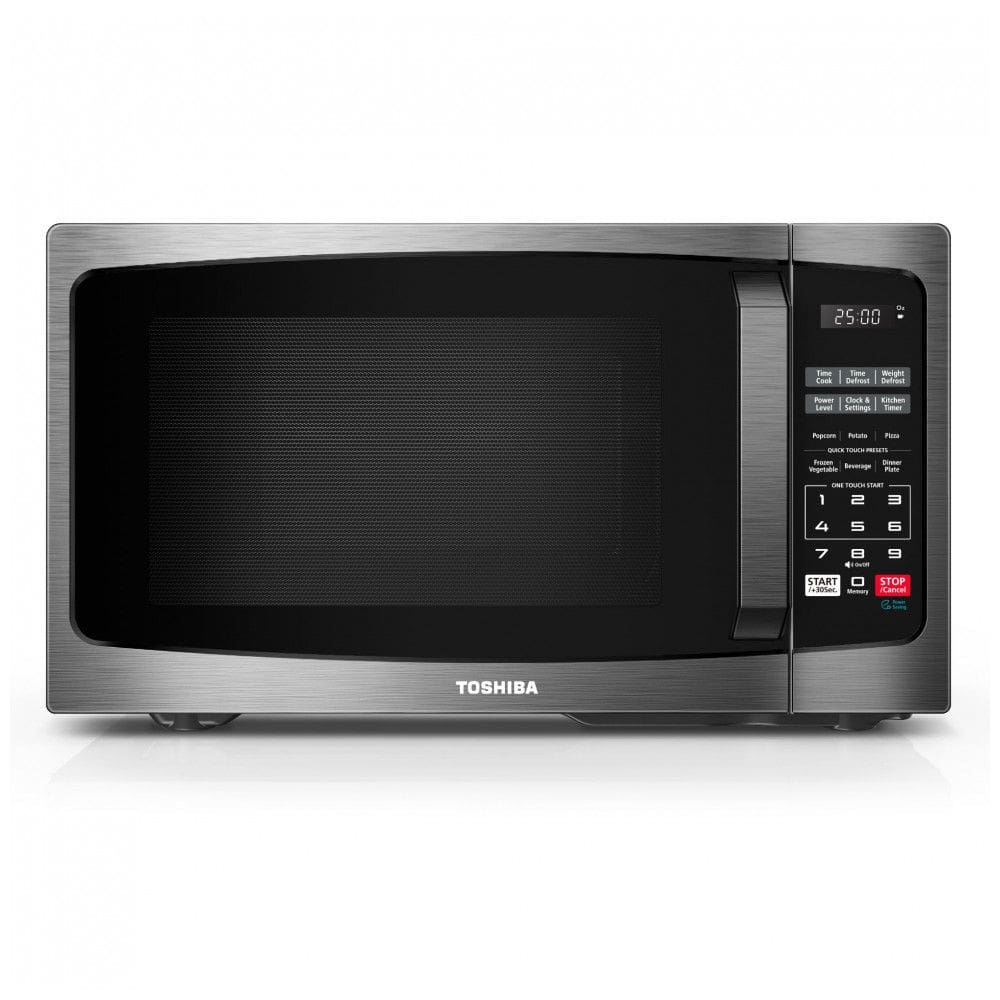 Micro-ondas TOSHIBA MLEM09PABS com 6 Menus Automáticos, Trava de Segurança Infantil e Iluminação LED, Ideal para Apartamentos, 25,5 Litros