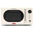 Forno micro-ondas de bancada Nostalgia retrô marfim, 700W, display digital LED, 12 programas, 20L, modelo NRMO7IVY6A, 110V