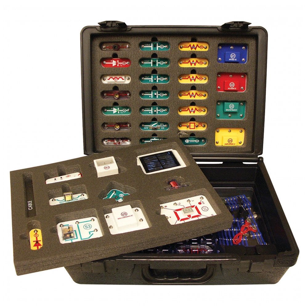 Snap Circuits SC-750R – Kit Educacional de Eletrônica com Mais de 750 Projetos para Crianças a Partir de 8 Anos