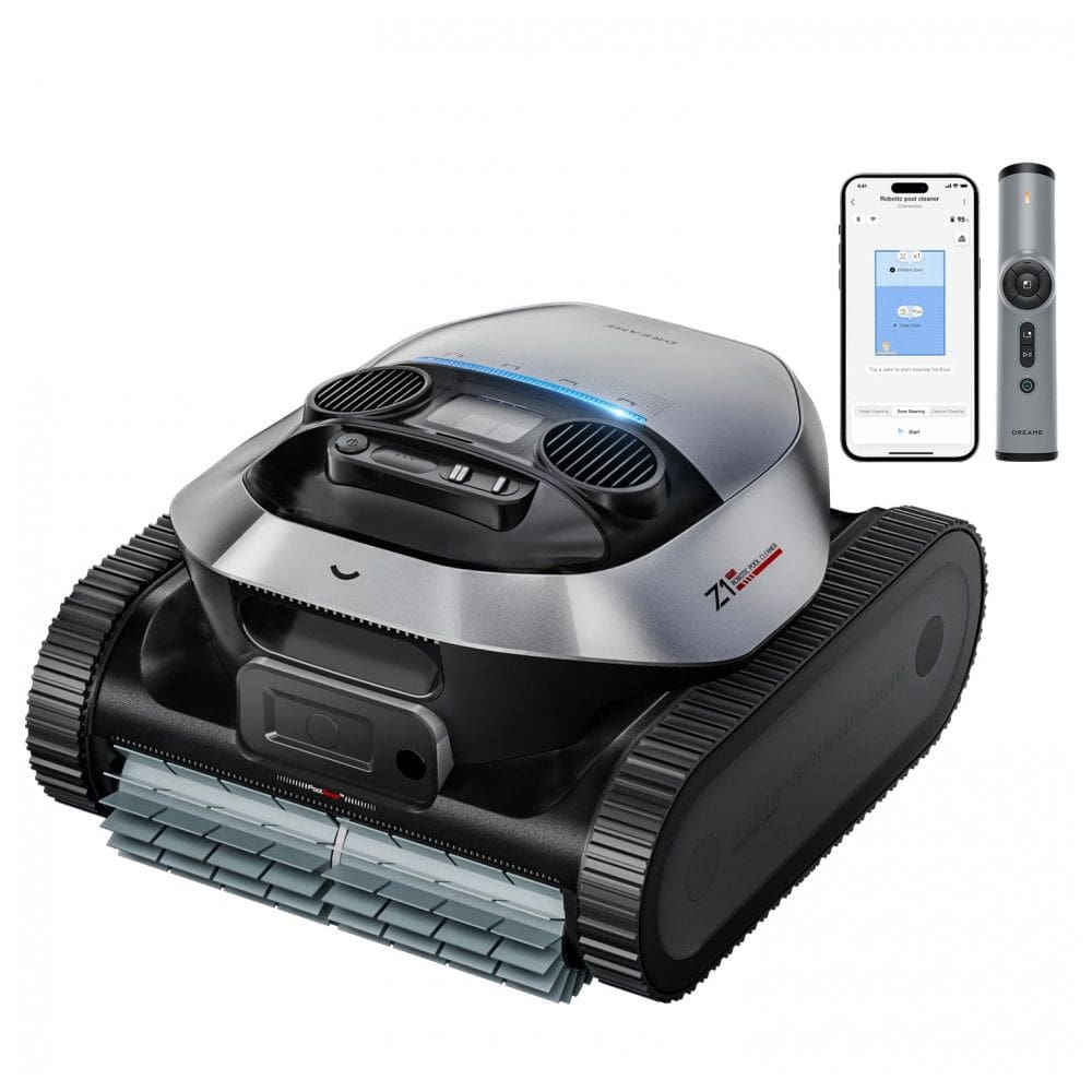 Aspirador Robótico para Piscina DREAME Z1 Pro Prata Haze, Limpeza 4 em 1 com Controle LiFi, Navegação Inteligente, Bateria 9600mAh