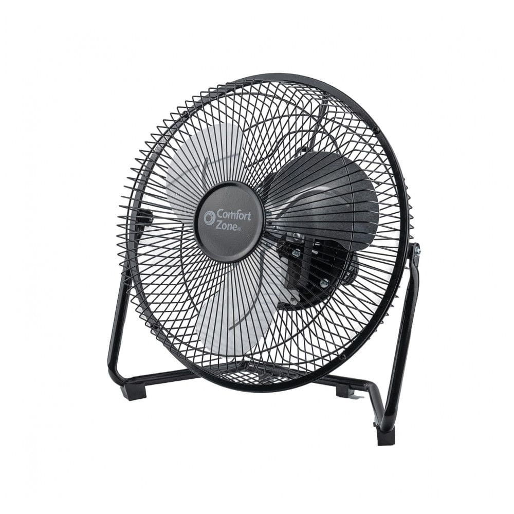 Ventilador de Mesa/Piso Comfort Zone Cradle Preto 23 cm 3 Velocidades, Inclinável 180°, Metal, CZHV9B, 110V
