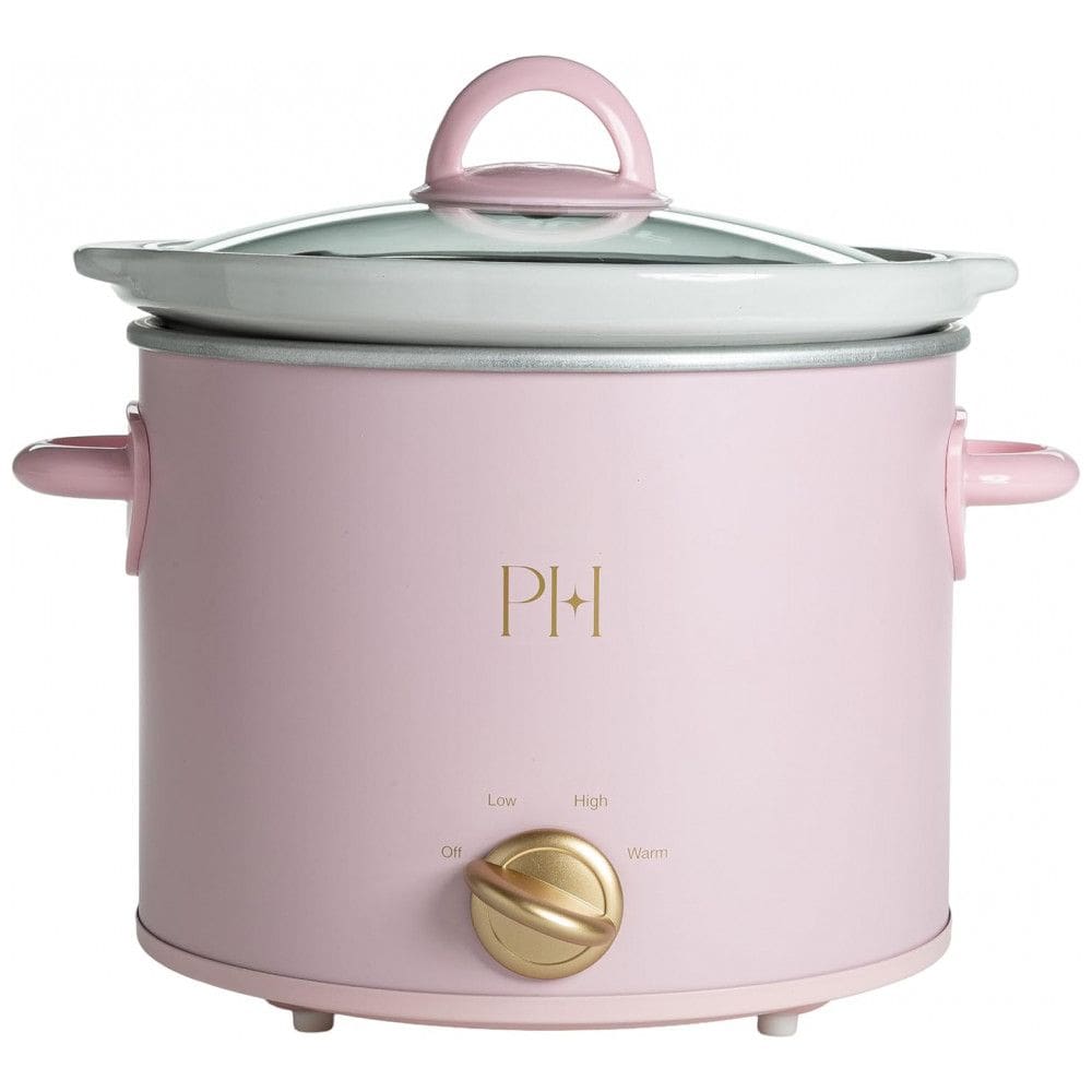 Paris Hilton Panela Elétrica de Cozimento Lento 3,3L Rosa com Acabamento Luxuoso e 3 Temperaturas