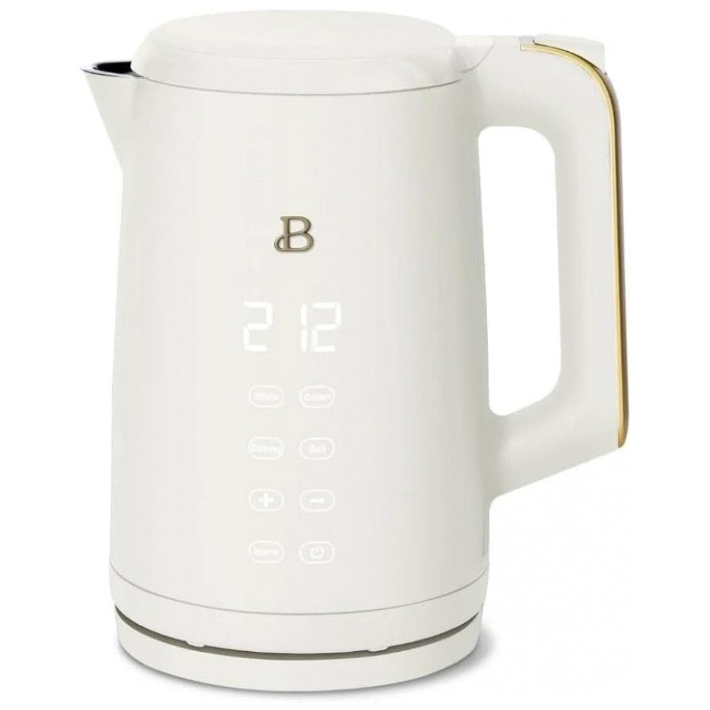 Chaleira elétrica Beautiful 1,7L branca com display touch, 4 programas de temperatura, modo manter aquecido, 1500W, 110V