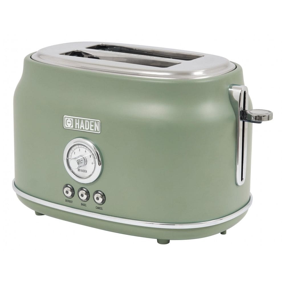 Torradeira HADEN Dorset inox 2 fatias verde cedro com fenda larga e controle de tostagem 900W 110V
