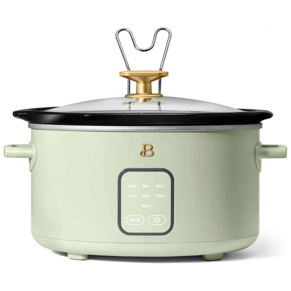 Panela elétrica de cozimento lento Beautiful 4L verde 1500W 110V painel touch