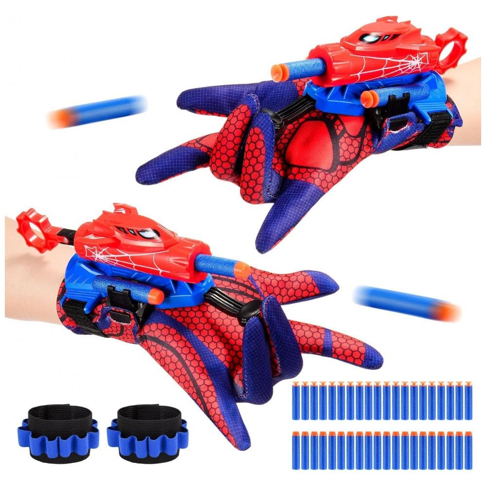 Excitobo Web Shooters: Brinquedo Lançador com Luva para Meninos de 3 a 12 Anos - Diversão ao Ar Livre e Jogos Interativos