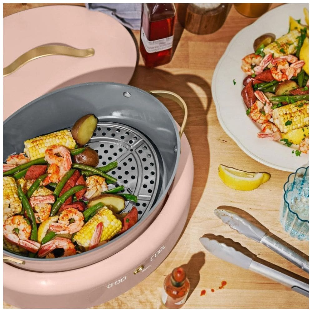 Panela elétrica multiuso 10 em 1 Beautiful by Drew Barrymore 5,7L rosa 1500W 110V