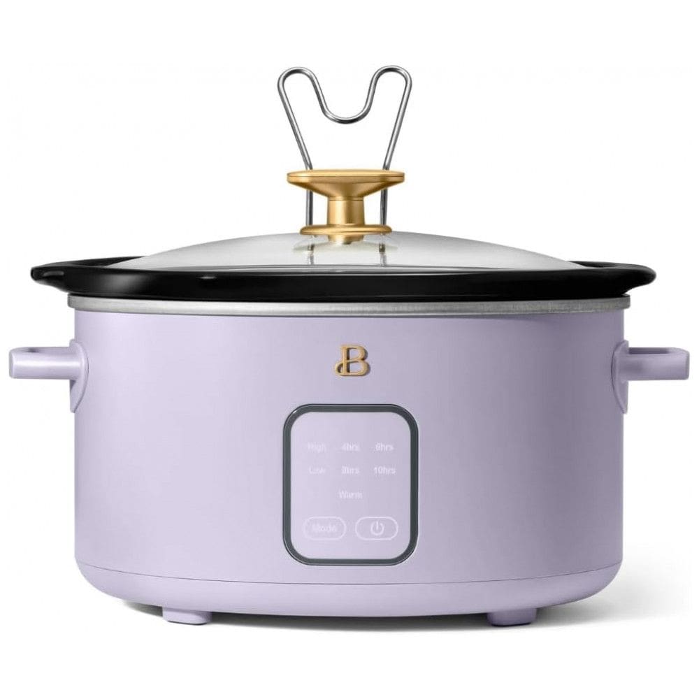 Panela elétrica de cozimento lento Beautiful 4L lavanda 1500W 110V painel touch