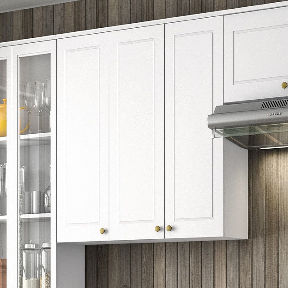 Armario de Cozinha 03 Portas 120 Cm Nova York Henn