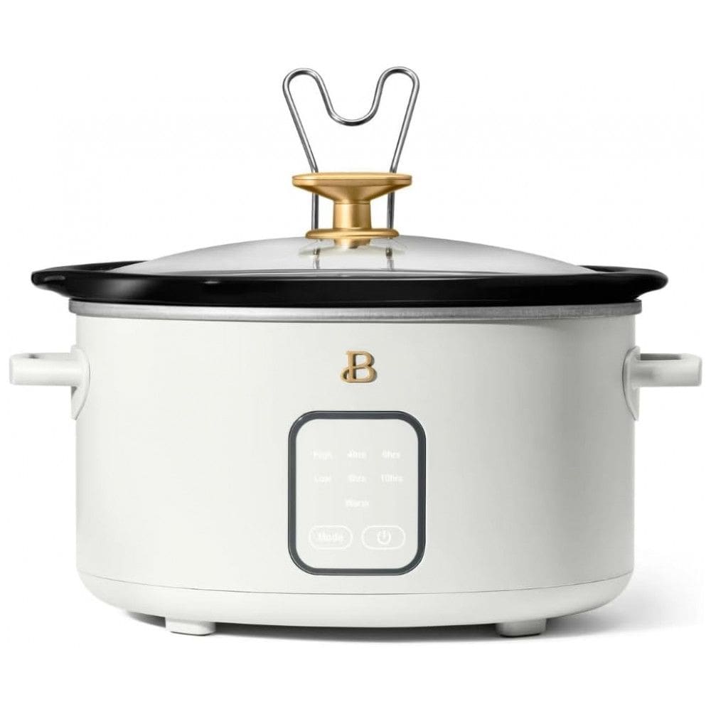 Panela elétrica de cozimento lento Beautiful 4L branca 1500W 110V painel touch