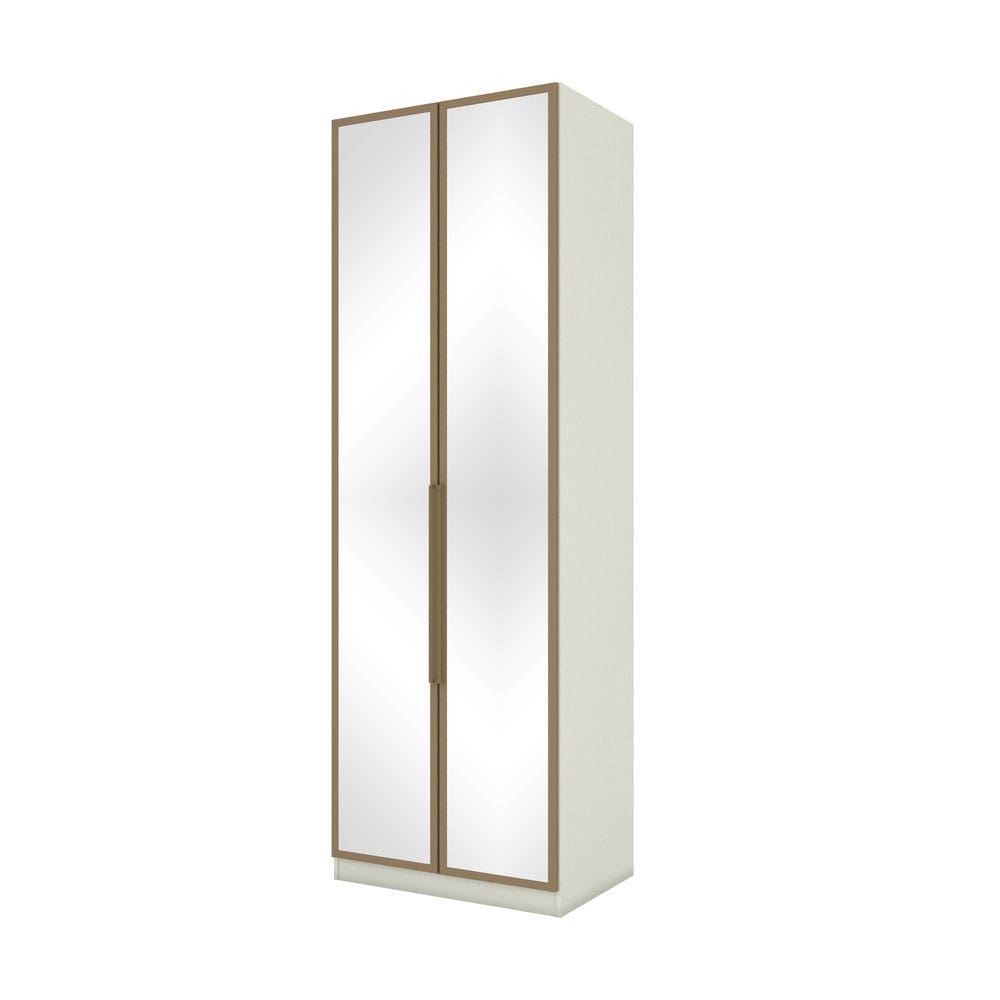 Guarda Roupa Modulado 2 Portas com Espelho Cabideiro Predileto Henn