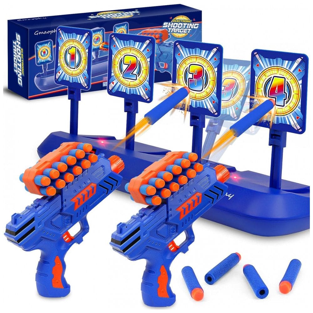 Alvo Digital de Tiro GMAOPHY com 2 Lançadores de Dardos de Espuma e Placar Eletrônico