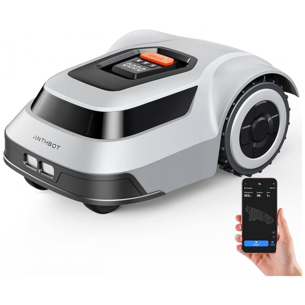 Cortador de Gramado Robô ANTHBOT Pion1000 Cinza - Eficiência 300% Maior, Mapeamento Automático, Até 1000 m²