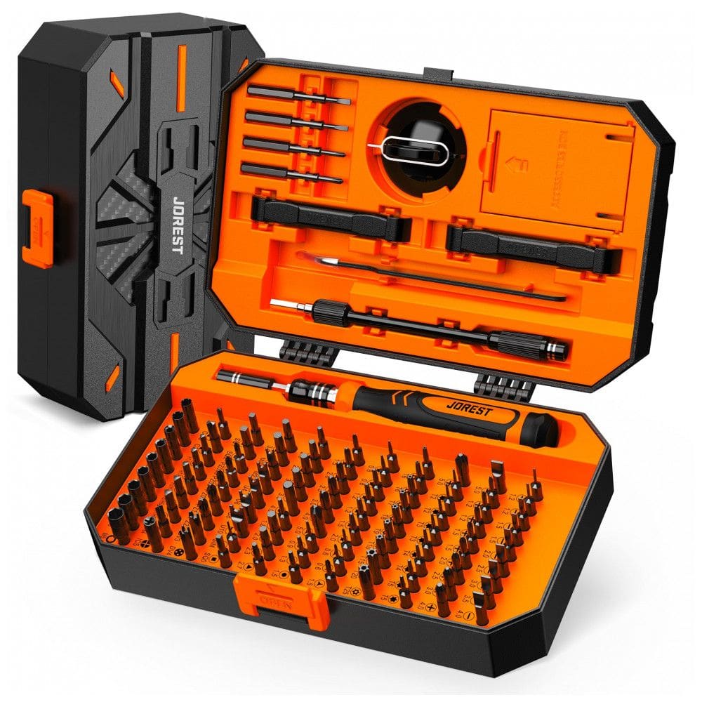Kit de Chaves de Fenda de Precisão Pequeno JOREST 115 Peças Colorido - 103 Bits Magnéticos para Reparos Domésticos