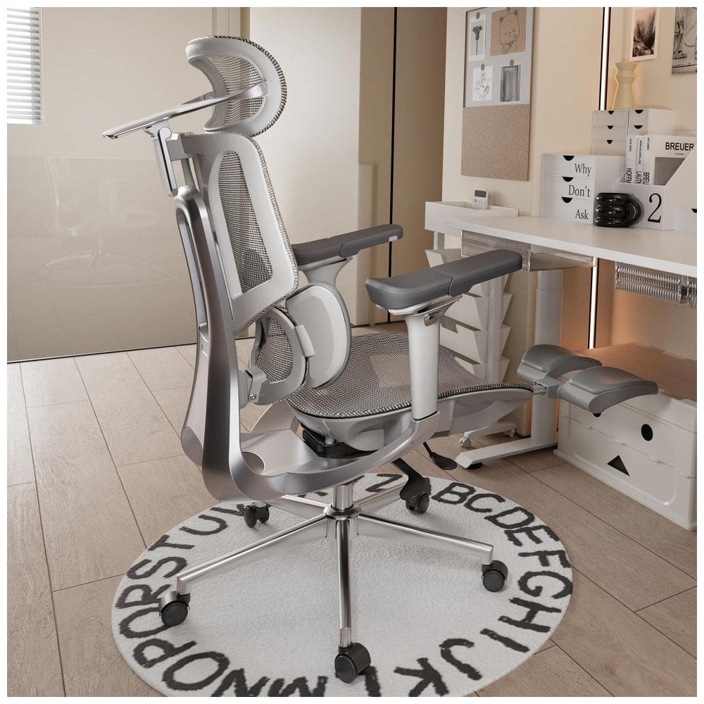 Cadeira Ergonômica de Escritório HBADA E3 Pro, Apoio Lombar Dinâmico 3 Zonas, Encosto Cabeça 4D, Braços 6D, Reclinação 140°