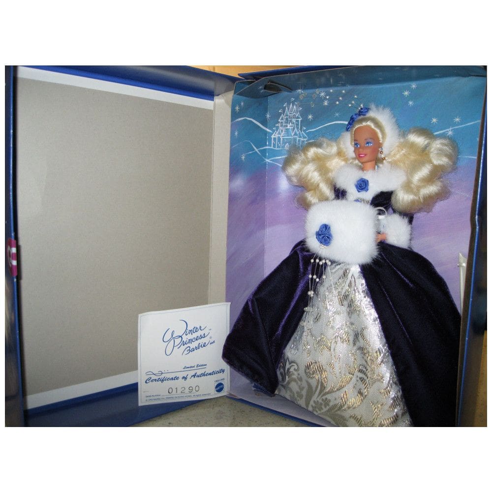 Boneca colecionável Barbie Winter Princess Bride edição limitada com vestido de noiva de inverno - ano 1993