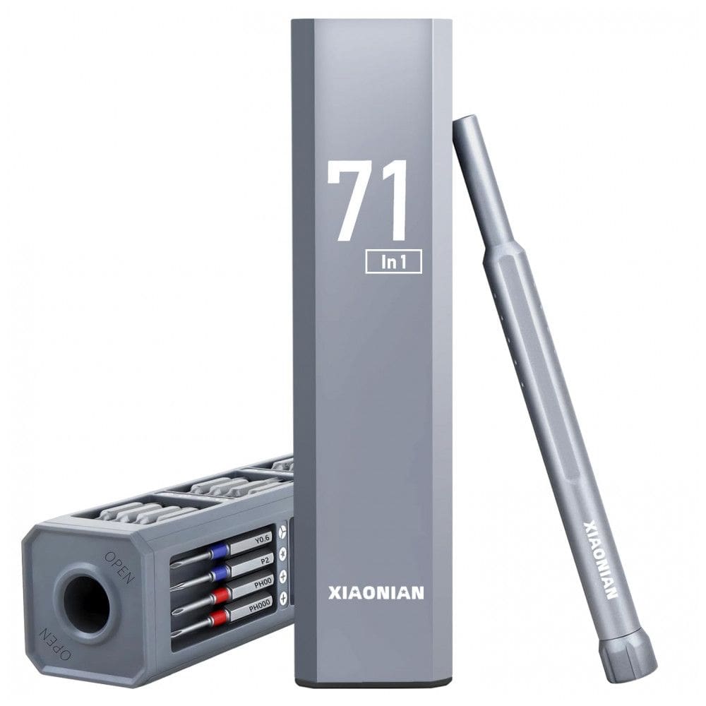 Kit de Chaves de Fenda de Precisão Mini XIAONIAN 71 Peças 1 Manual S2/CRV 39 Bits Estendidos Magnéticos