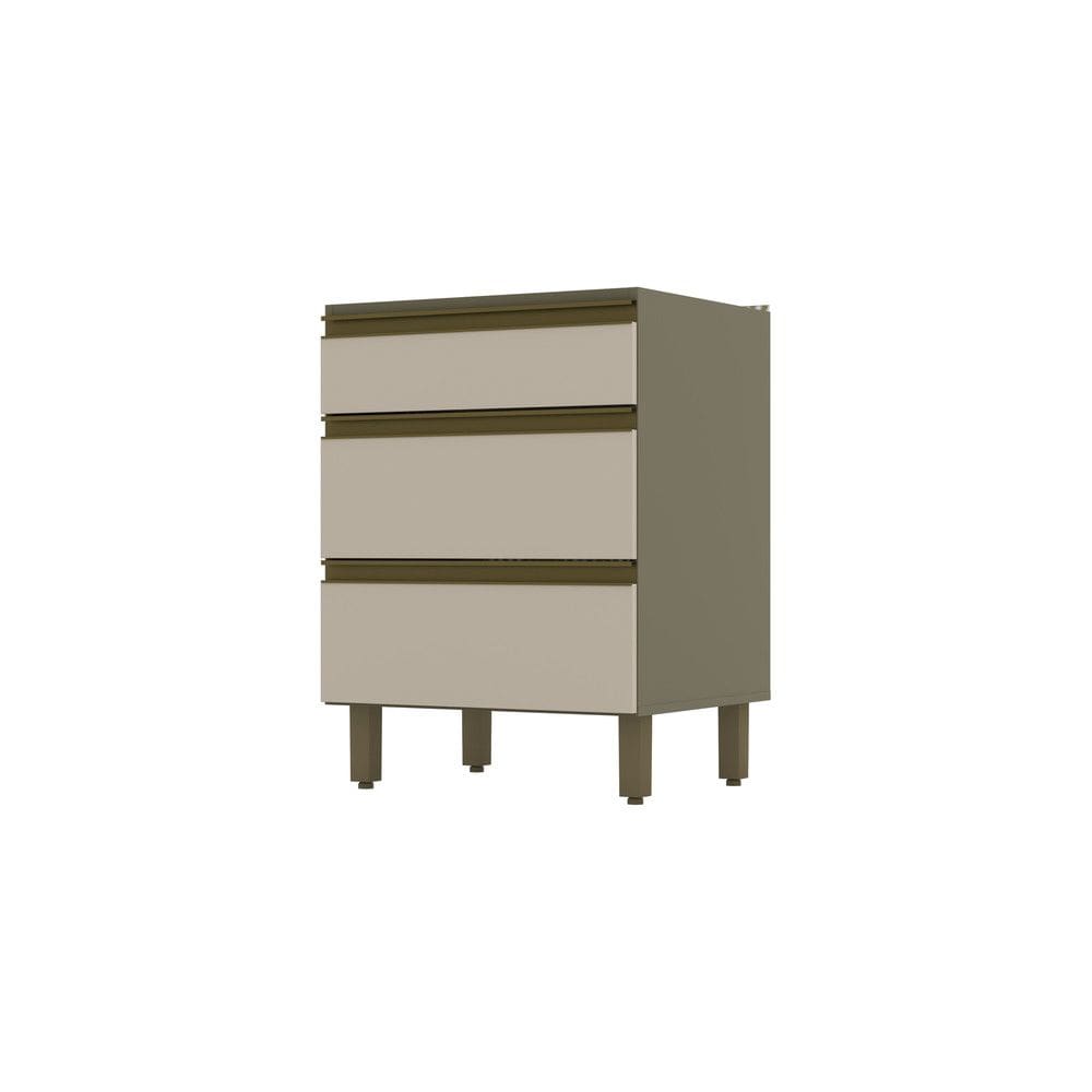 Balcao 03 Gavetas 60 Cm Evelin Henn